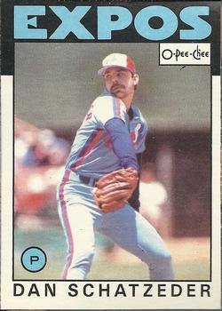 1986 O-Pee-Chee Baseball Cards 324     Dan Schatzeder